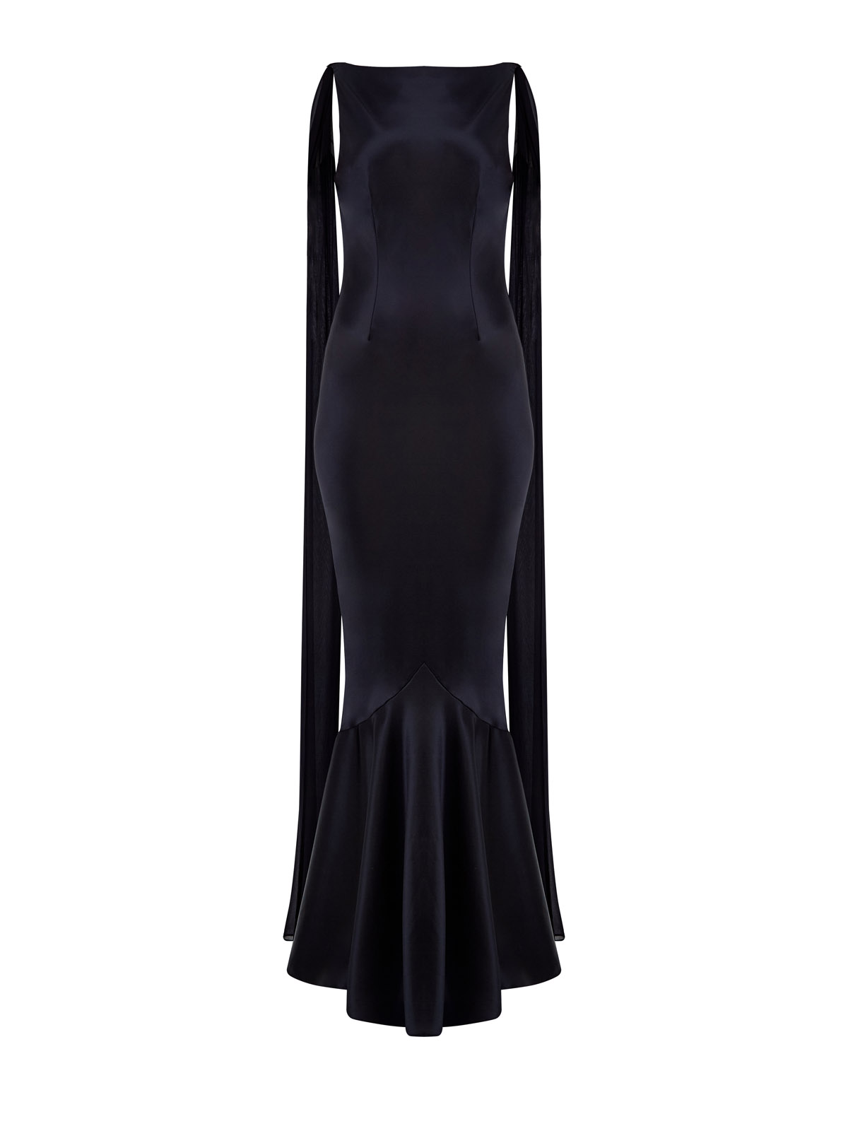 Платье Julia с открытой спиной и струящейся вуалью