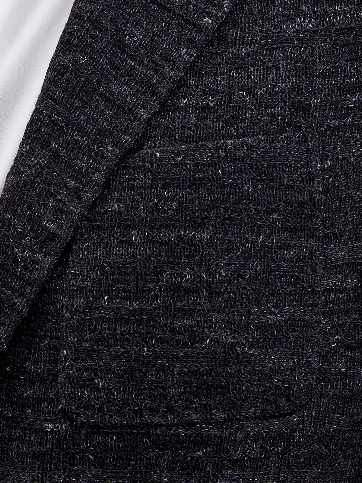 Блейзер ручной вязки из шерсти с волокнами конопли CANALI, цвет серый, размер 50;52;54;58 - фото 5