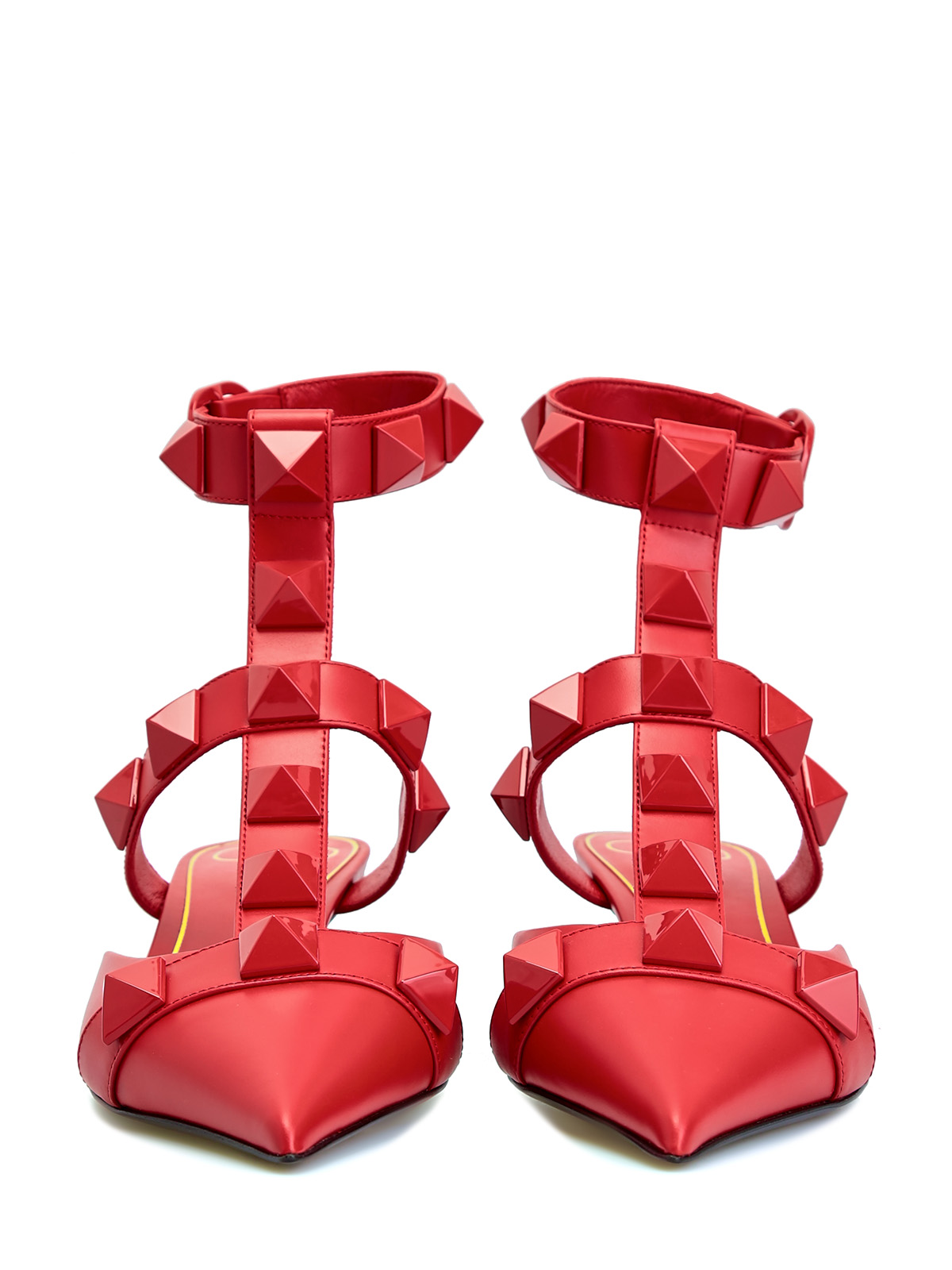 Туфли Roman Stud из лакированной кожи с заклепками VALENTINO GARAVANI, цвет красный, размер 36.5;37;37.5;38;38.5;39;40;41;39.5 - фото 5