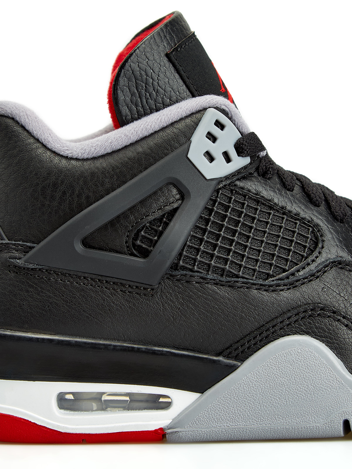 Кроссовки Jordan 4 Retro Bred Reimagined (GS) Черный, фото 6