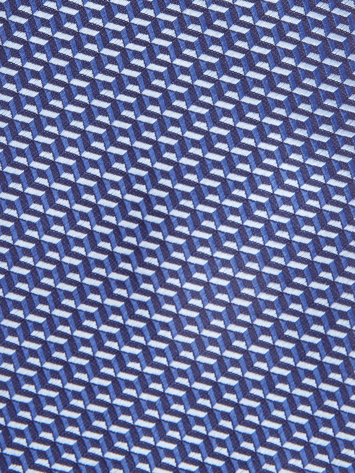 Галстук из цельного отреза шелка с принтом CANALI, цвет синий, размер M - фото 3