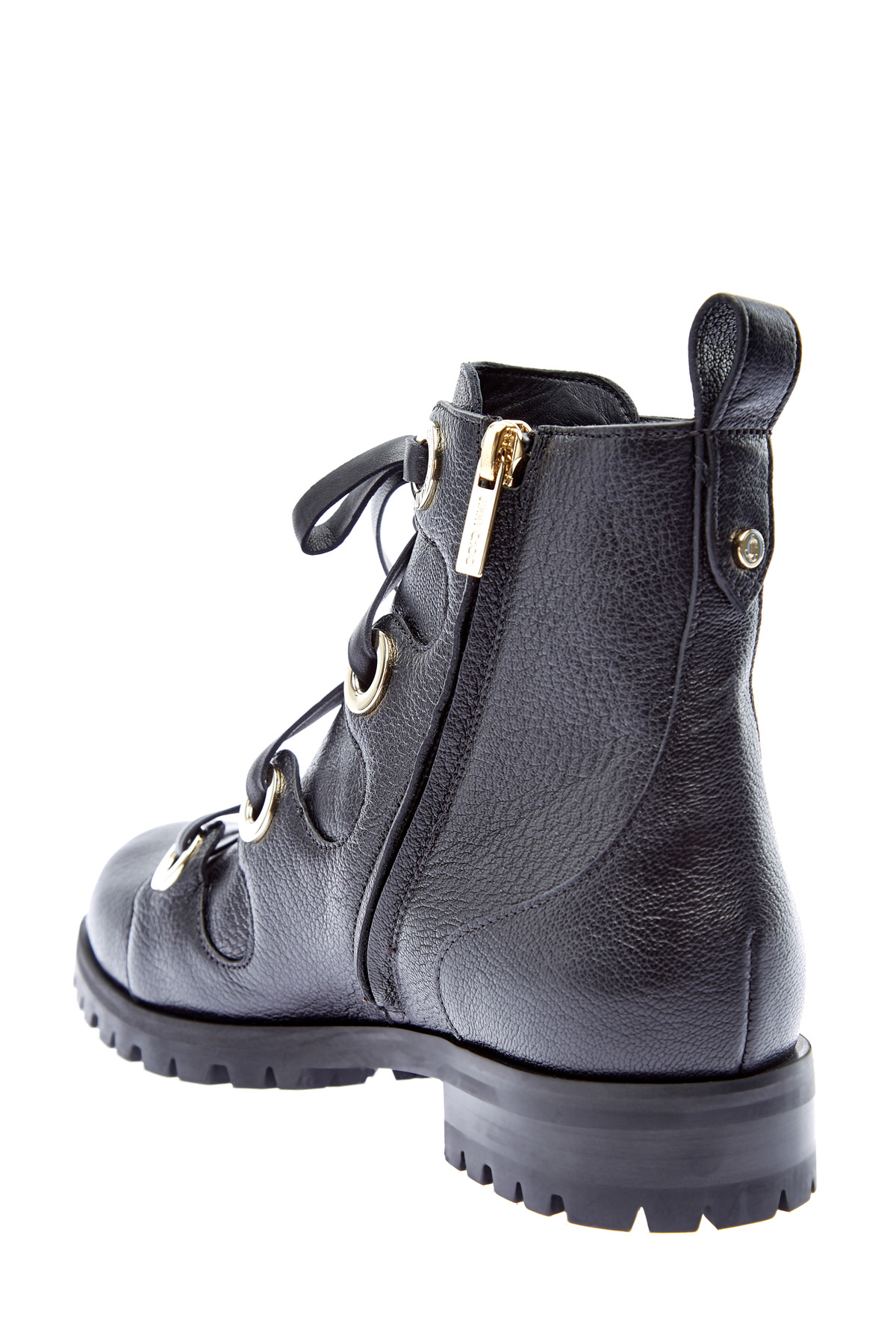 Высокие ботинки из кожи с люверсами JIMMY CHOO, цвет черный, размер 36;36.5;37;37.5;39;39.5 - фото 4