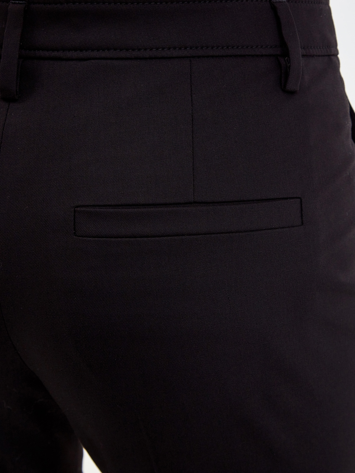 Укороченные брюки из гладкого хлопка с вышивкой Мониль BRUNELLO CUCINELLI, цвет черный, размер 38;44;40;42 - фото 6