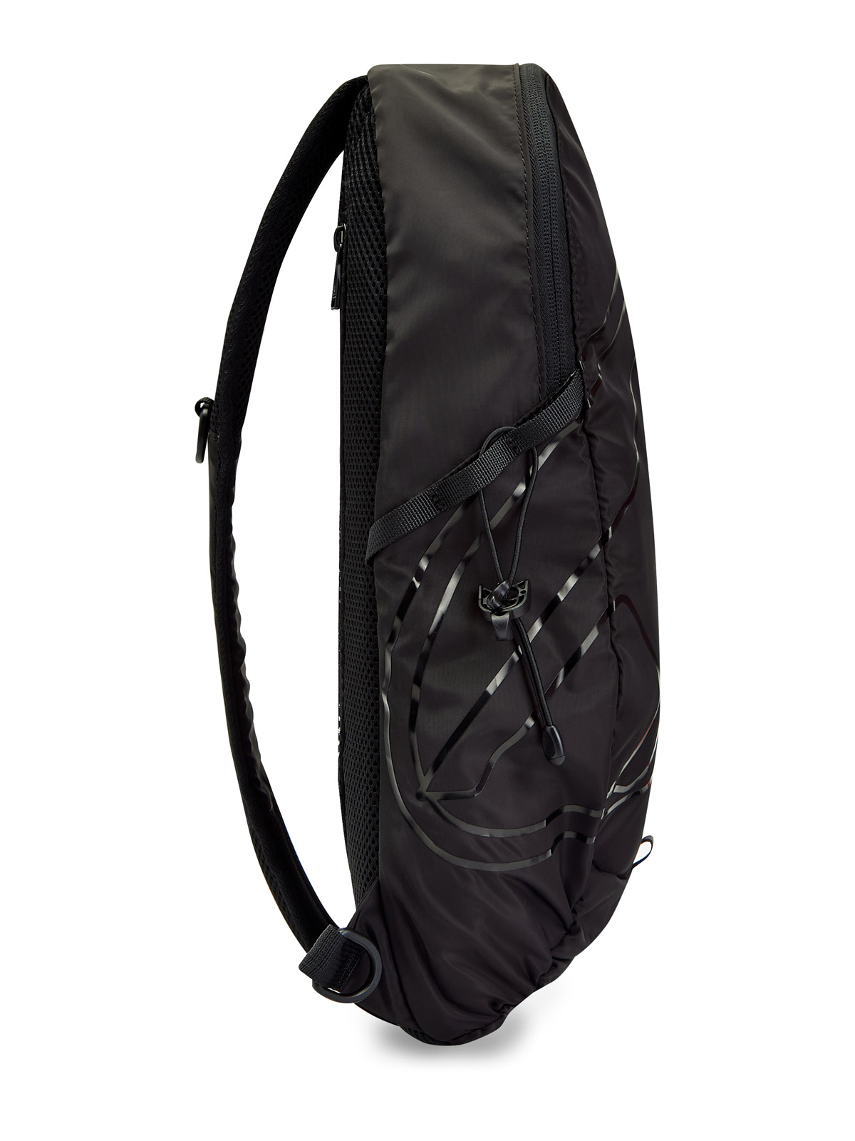 Рюкзак Drape Sling Bag из нейлона с глянцевым логотипом Oval D DIESEL, цвет черный, размер M;L;XL - фото 3
