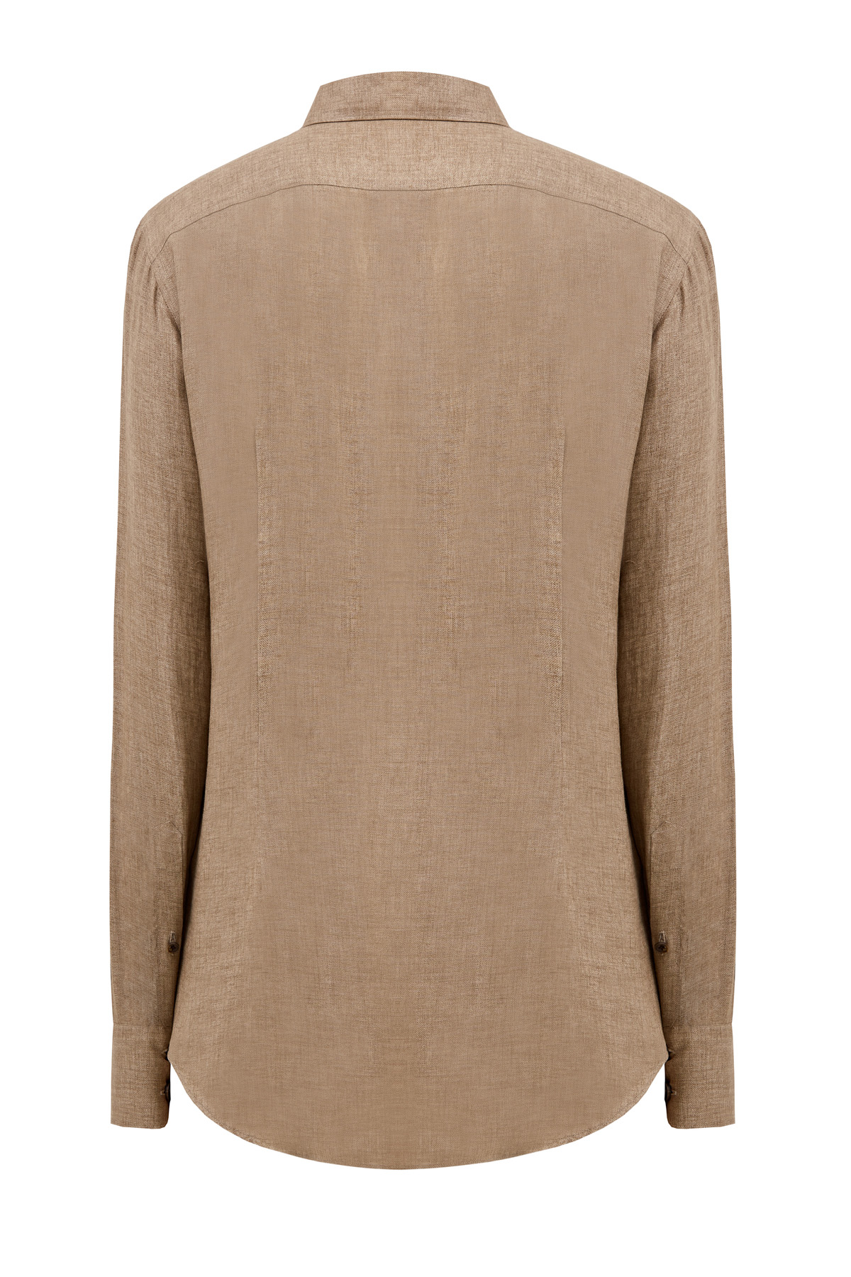 Льняная рубашка из коллекции Platinum с карманами ELEVENTY, цвет коричневый, размер 52;54 - фото 2