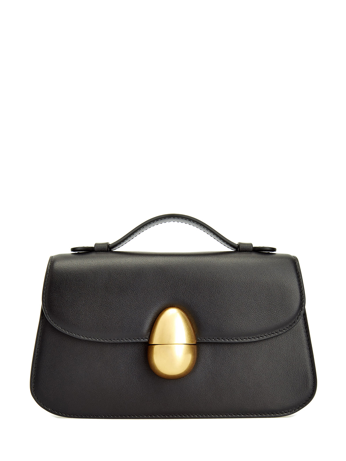 

Миниатюрная сумка Phoenix 1.0 из мягкой кожи с замком Egg, Черный, Миниатюрная сумка Phoenix 1.0 из мягкой кожи с замком Egg