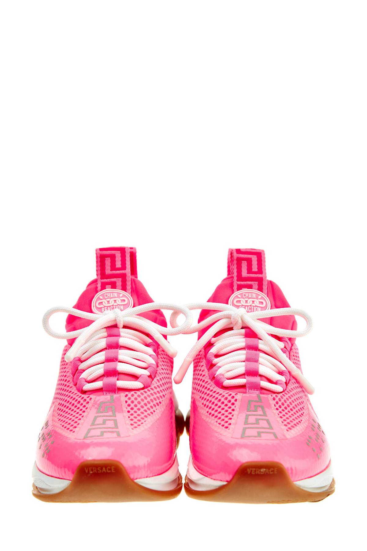 Кроссовки из мембраны и неопрена со светоотражающей отделкой VERSACE, цвет розовый, размер 37;38;40;36.5 - фото 5