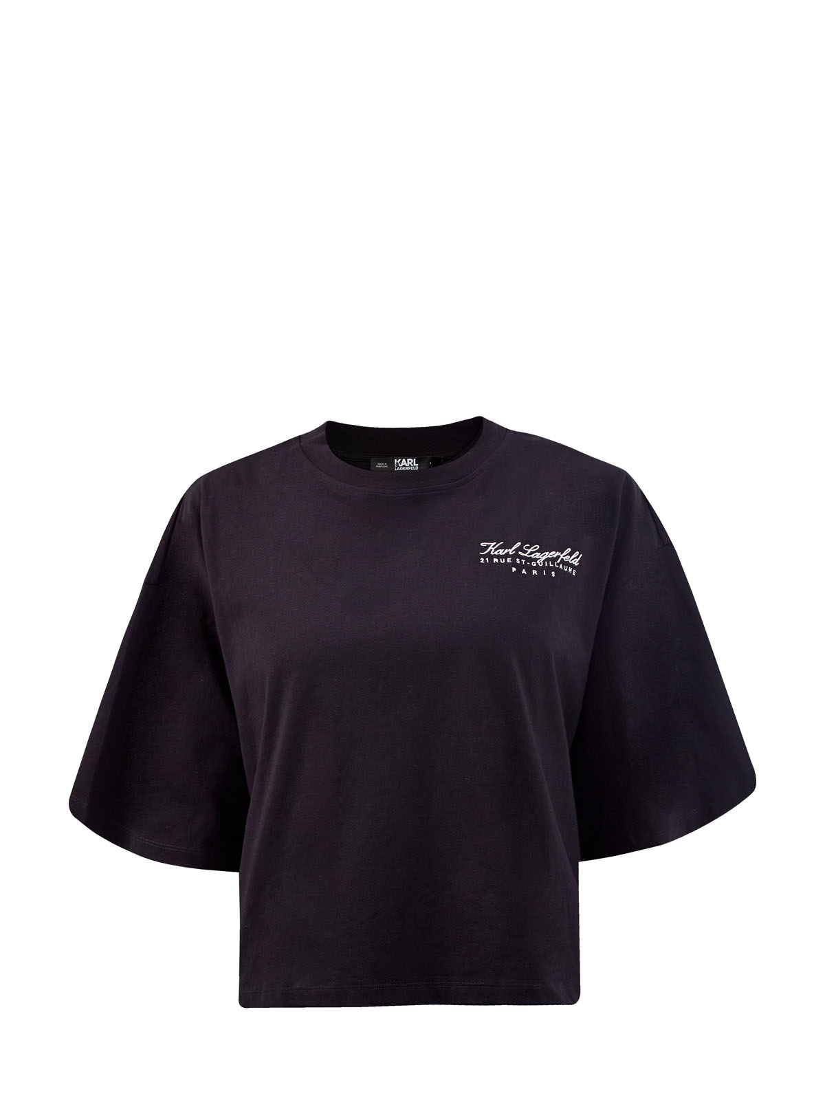 Свободная футболка Hotel KARL из мягкого джерси KARL LAGERFELD, цвет черный, размер XS;S;M - фото 1