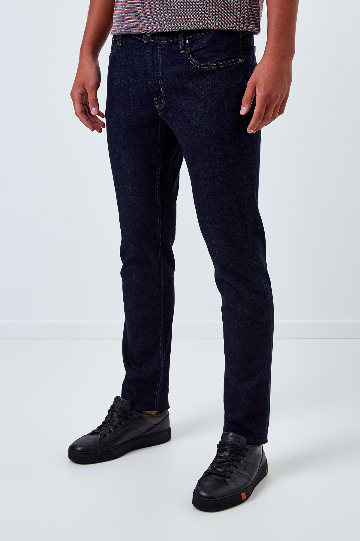 Хлопковые джинсы-slim оттенка индиго MICHAEL KORS, цвет синий, размер 4XL - фото 3