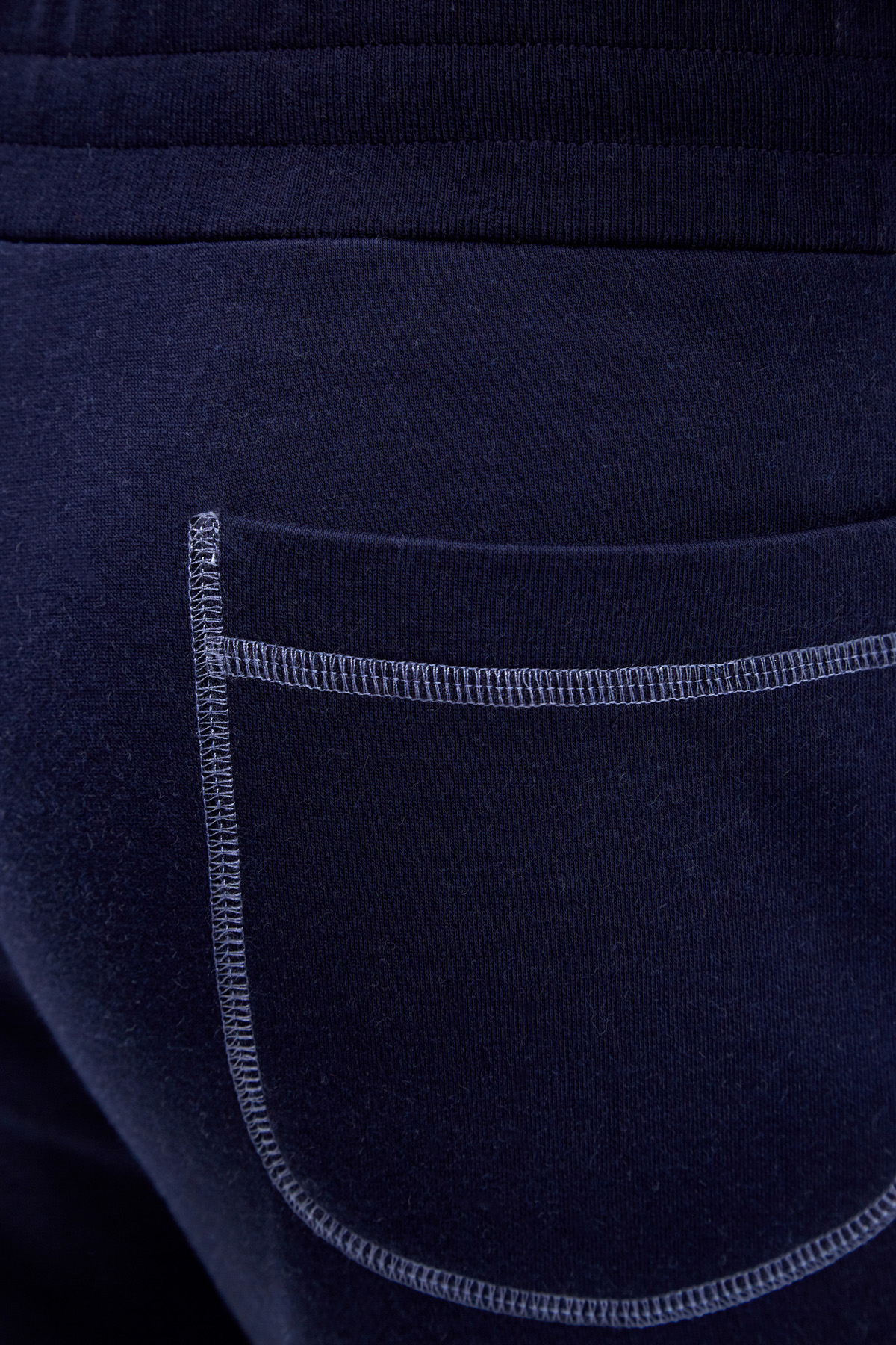 Спортивные брюки из двухслойного хлопка с контрастными швами CANALI, цвет синий, размер 52;54;56;50 - фото 6
