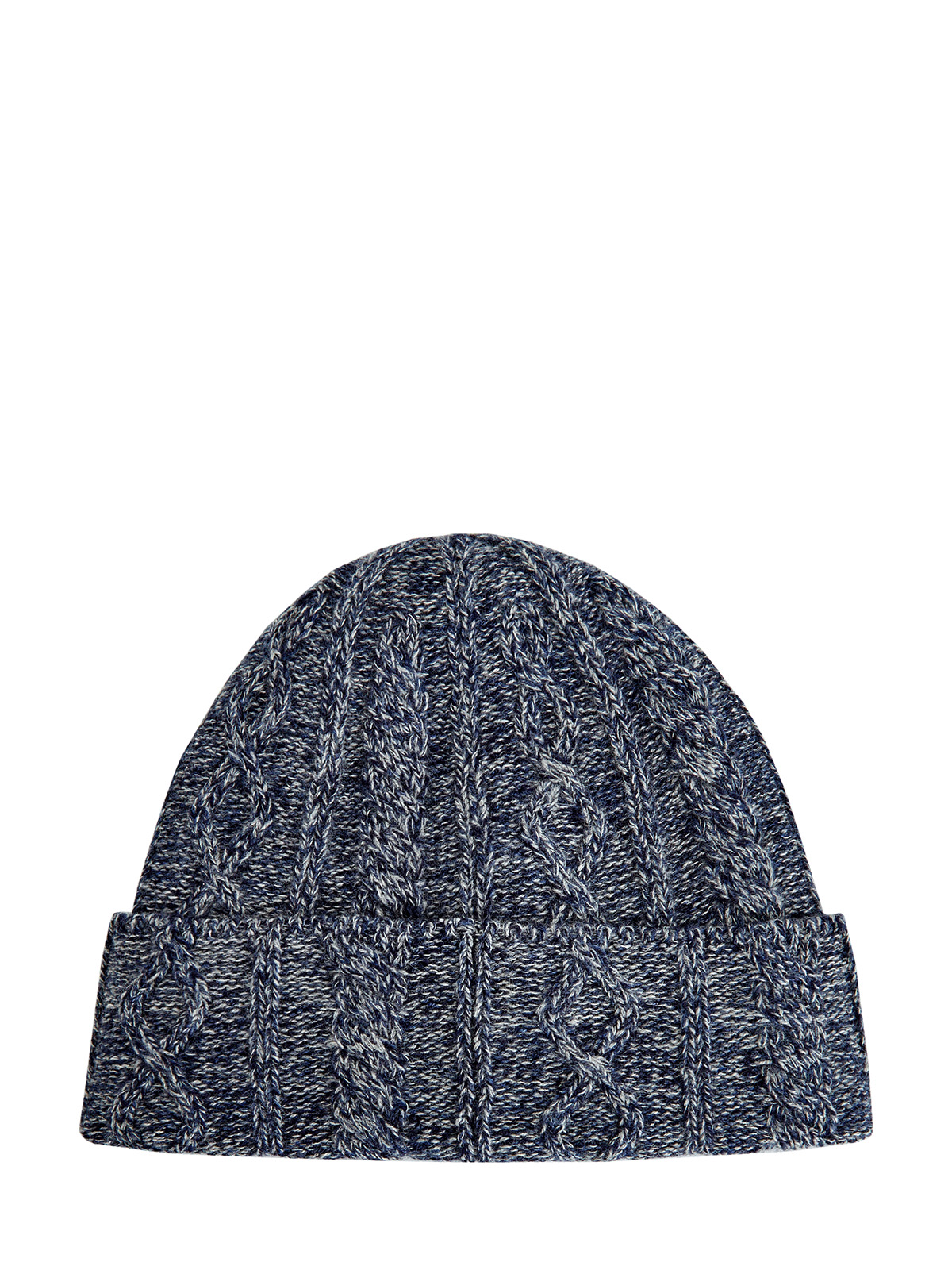 Теплая шапка из кашемира фактурной вязки Nordic BRUNELLO CUCINELLI, цвет синий, размер M;XL - фото 2