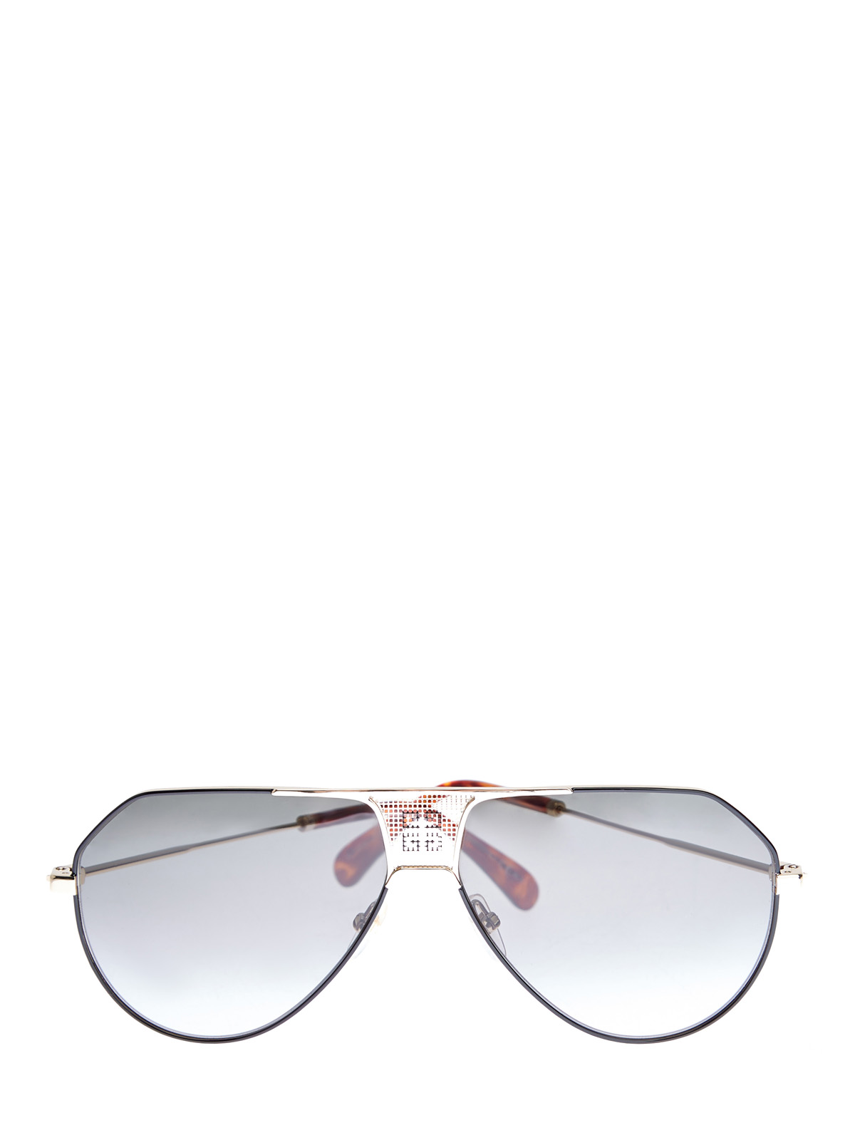 Очки-авиаторы в тонкой оправе с металлическим логотипом GIVENCHY (sunglasses), цвет черный, размер S;M;L - фото 1