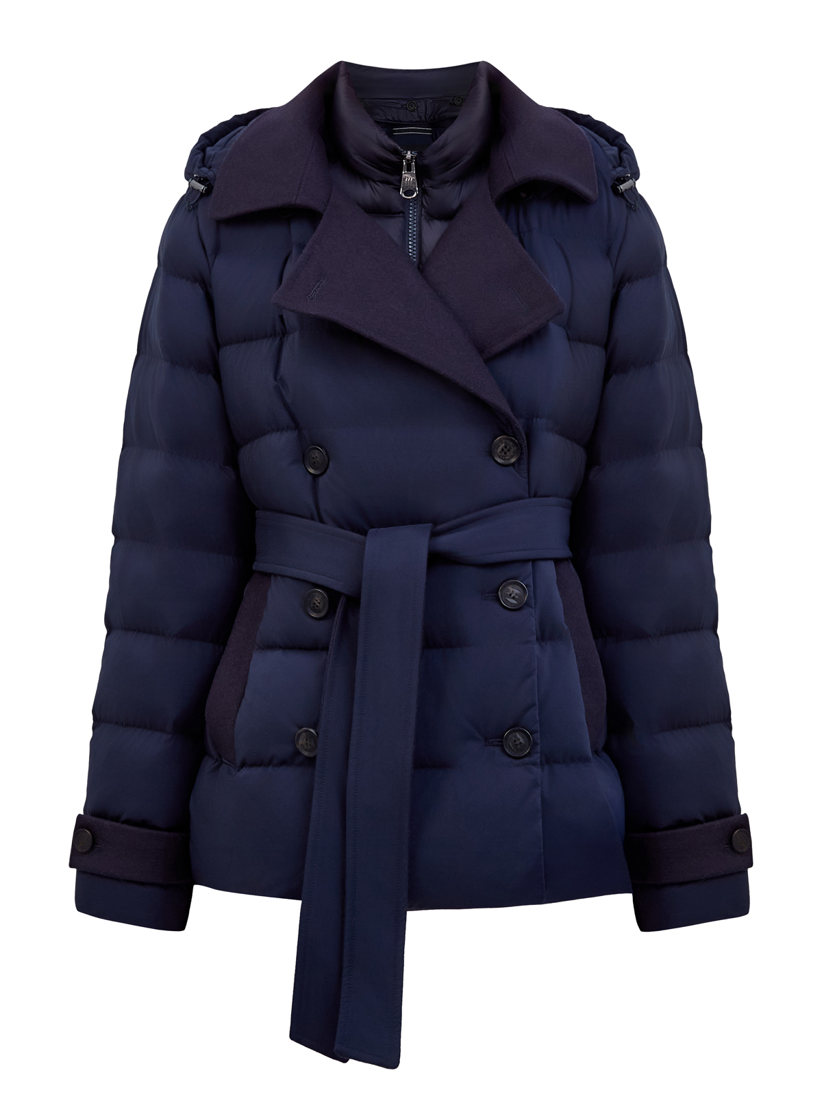 

Пуховая куртка-трансформер со съемным жилетом и поясом, Синий, Пуховая куртка-трансформер со съемным жилетом и поясом