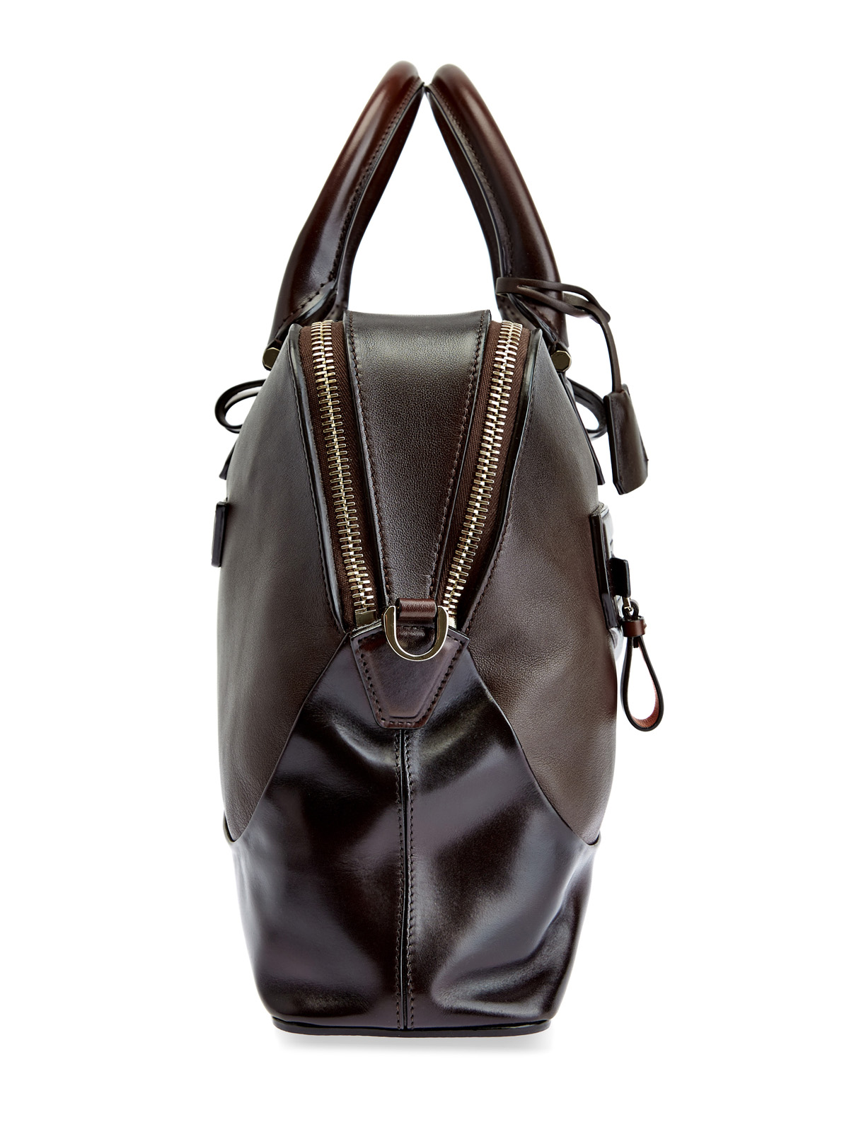Дорожная сумка ручной работы с эффектом патины SANTONI, цвет коричневый, размер 41;41.5;42.5;43;43.5;44;44.5 - фото 4