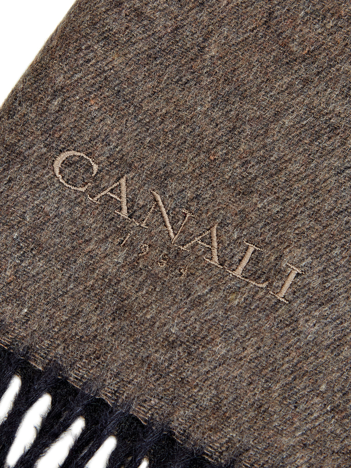Двусторонний шарф Exclusive из кашемира и шелка CANALI, цвет коричневый, размер 40;42;44 - фото 2