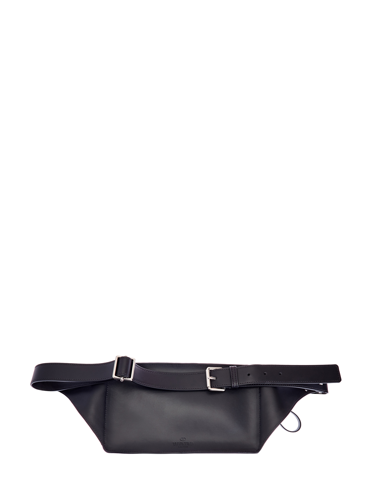 Кожаная сумка на пояс с принтом VLTN Multicolor VALENTINO, цвет черный, размер 41;42;42.5;43.5 - фото 5