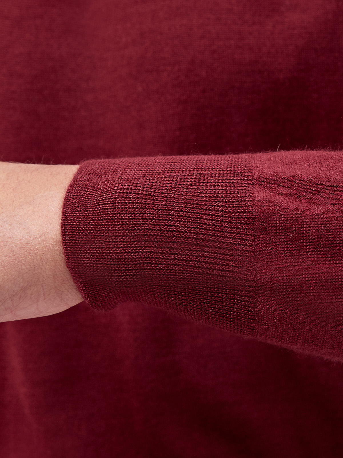 Джемпер-поло из кашемира, шерсти и шелка CANALI, цвет красный, размер 50;52;54;56;58;48 - фото 5