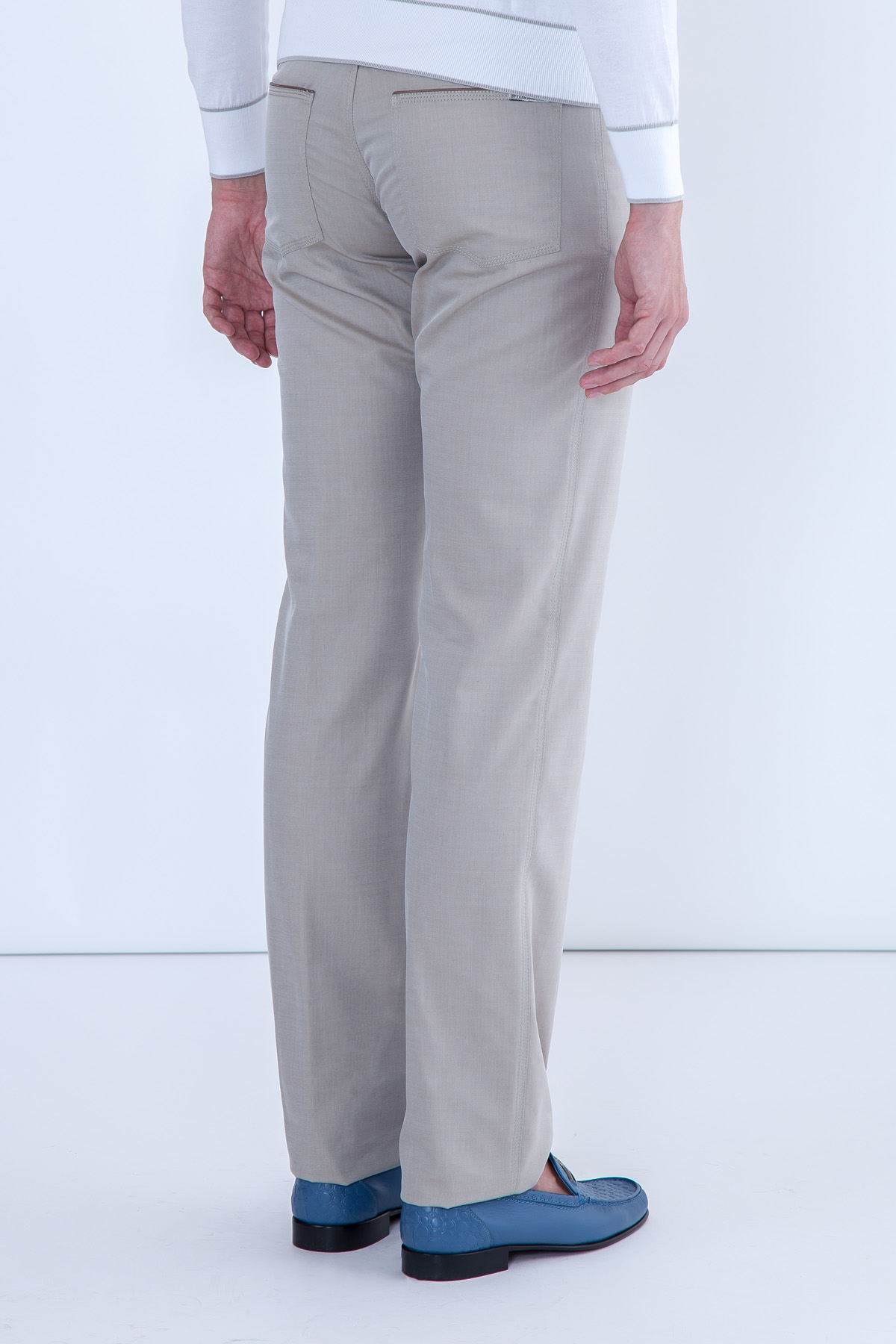 брюки STEFANO RICCI, цвет серый, размер 48 - фото 4