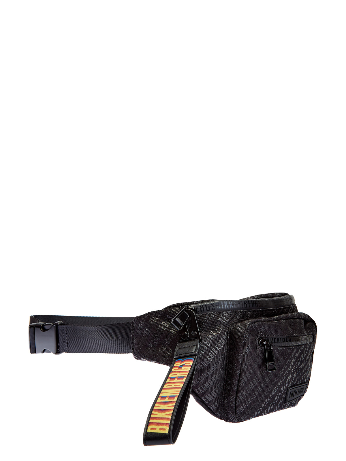 Поясная сумка с принтом All Over и макро-пуллером BIKKEMBERGS, цвет черный, размер 54;56;58;48 - фото 3