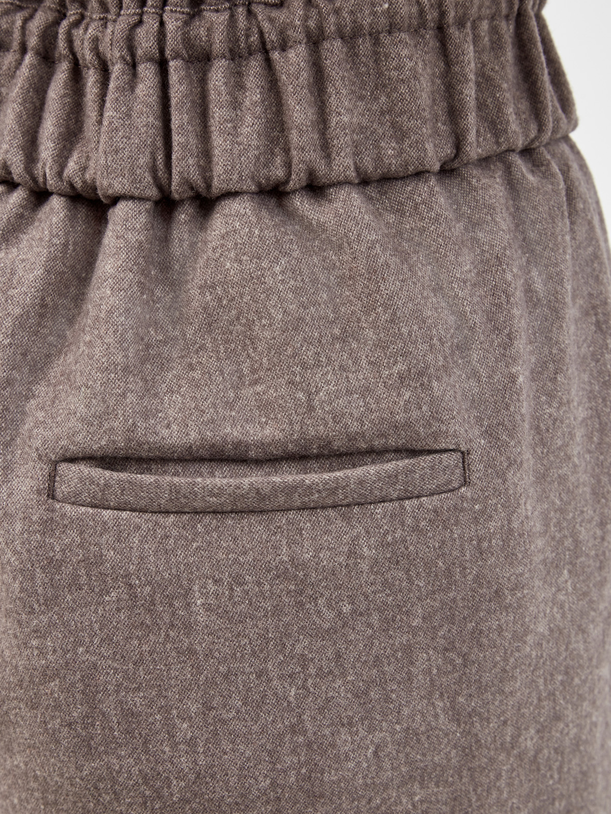 Джоггеры с карманами в стиле карго и поясом на кулиске PESERICO, цвет коричневый, размер 42;46 - фото 6