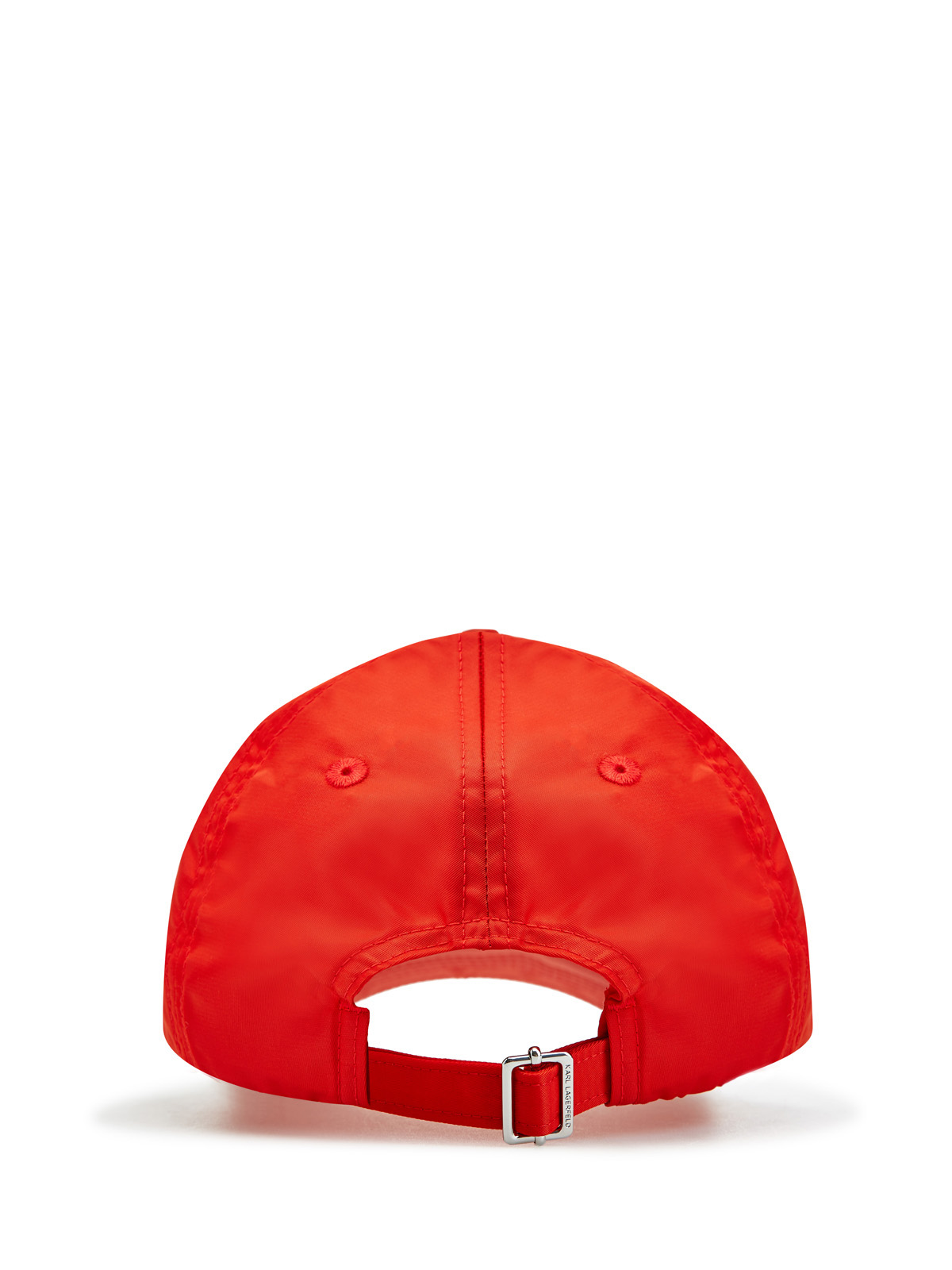 Бейсболка из нейлона с металлизированным декором Rue St-Guillaume KARL LAGERFELD, цвет красный, размер 38;40 - фото 3