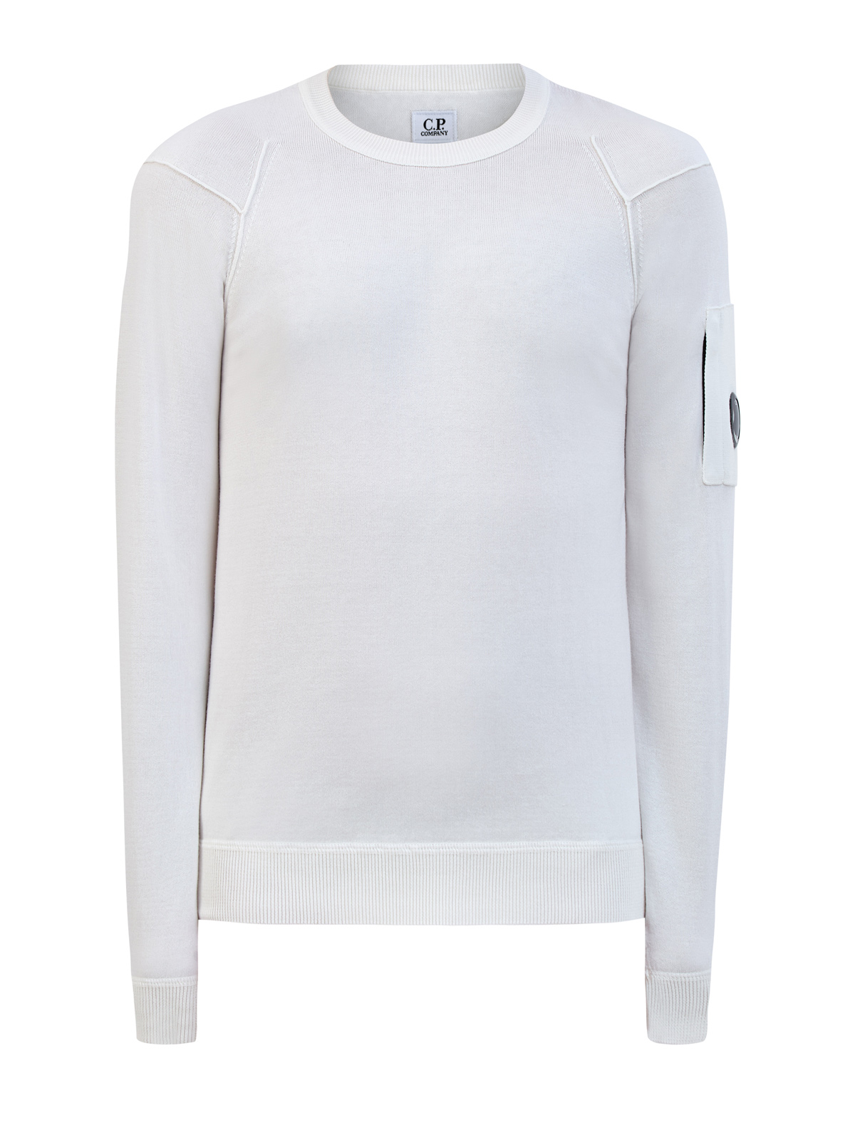 

Джемпер из премиального хлопка Sea Island с линзой C.P., Белый, Джемпер из премиального хлопка Sea Island с линзой C.P.