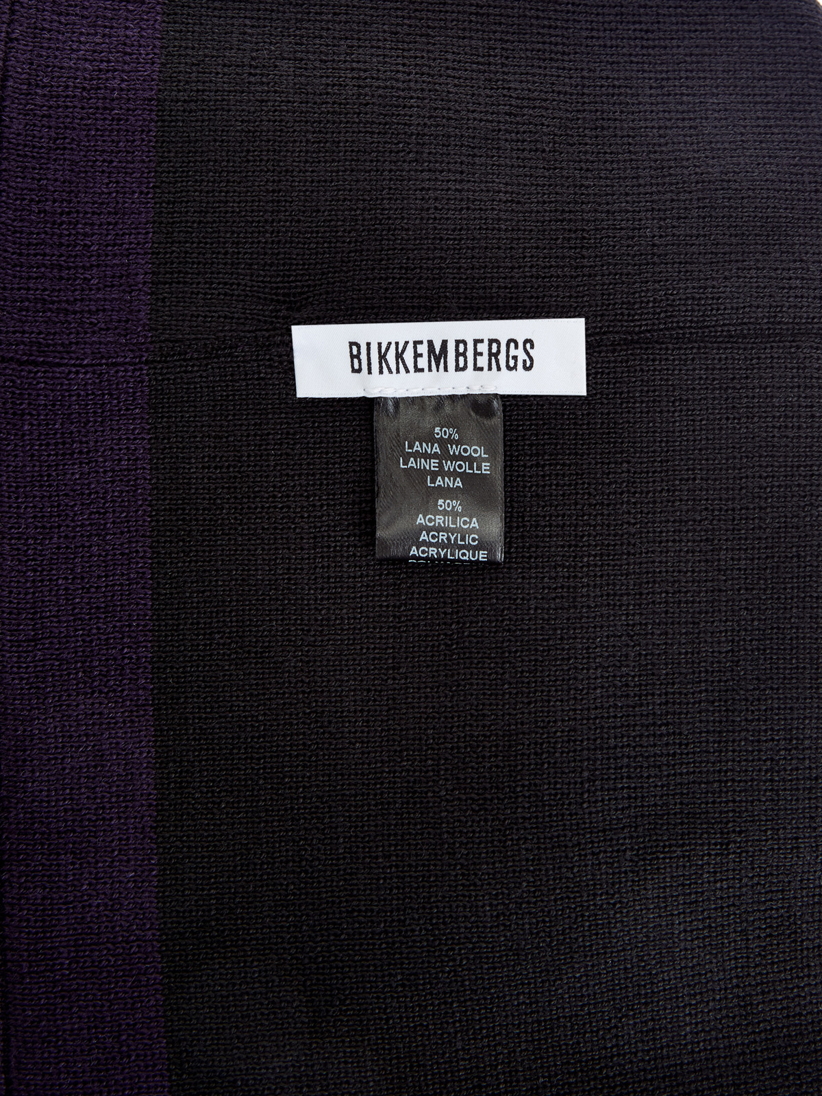Шапка с контрастным отворотом и архивной аппликацией BIKKEMBERGS, цвет черный, размер 5;6;7;8;9 - фото 4