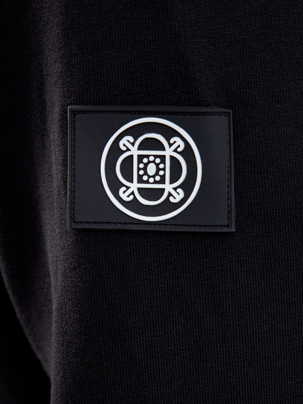 Однотонный спортивный костюм из гладкого хлопка CUDGI, цвет черный, размер 48;50;52;54;56;58 - фото 5