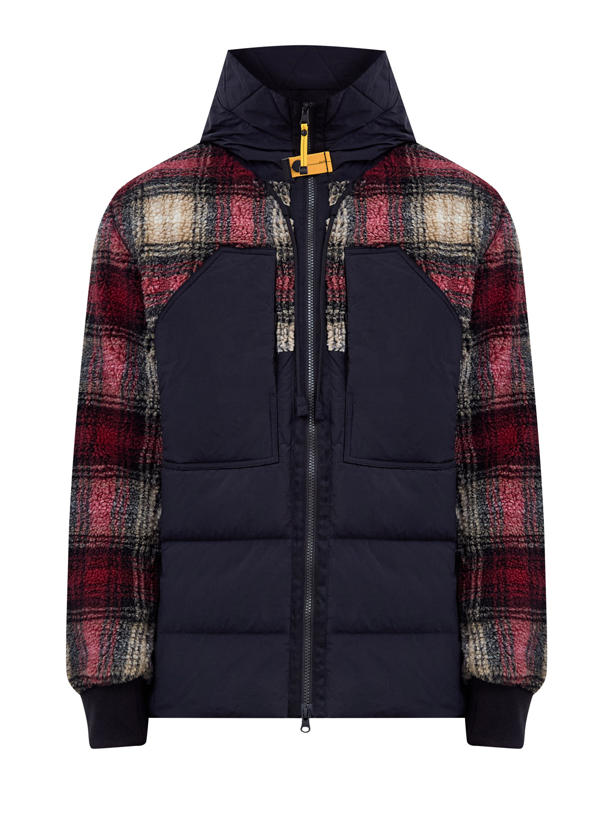 Пуховая куртка из стеганого нейлона Taslan и клетчатого флиса 94900₽