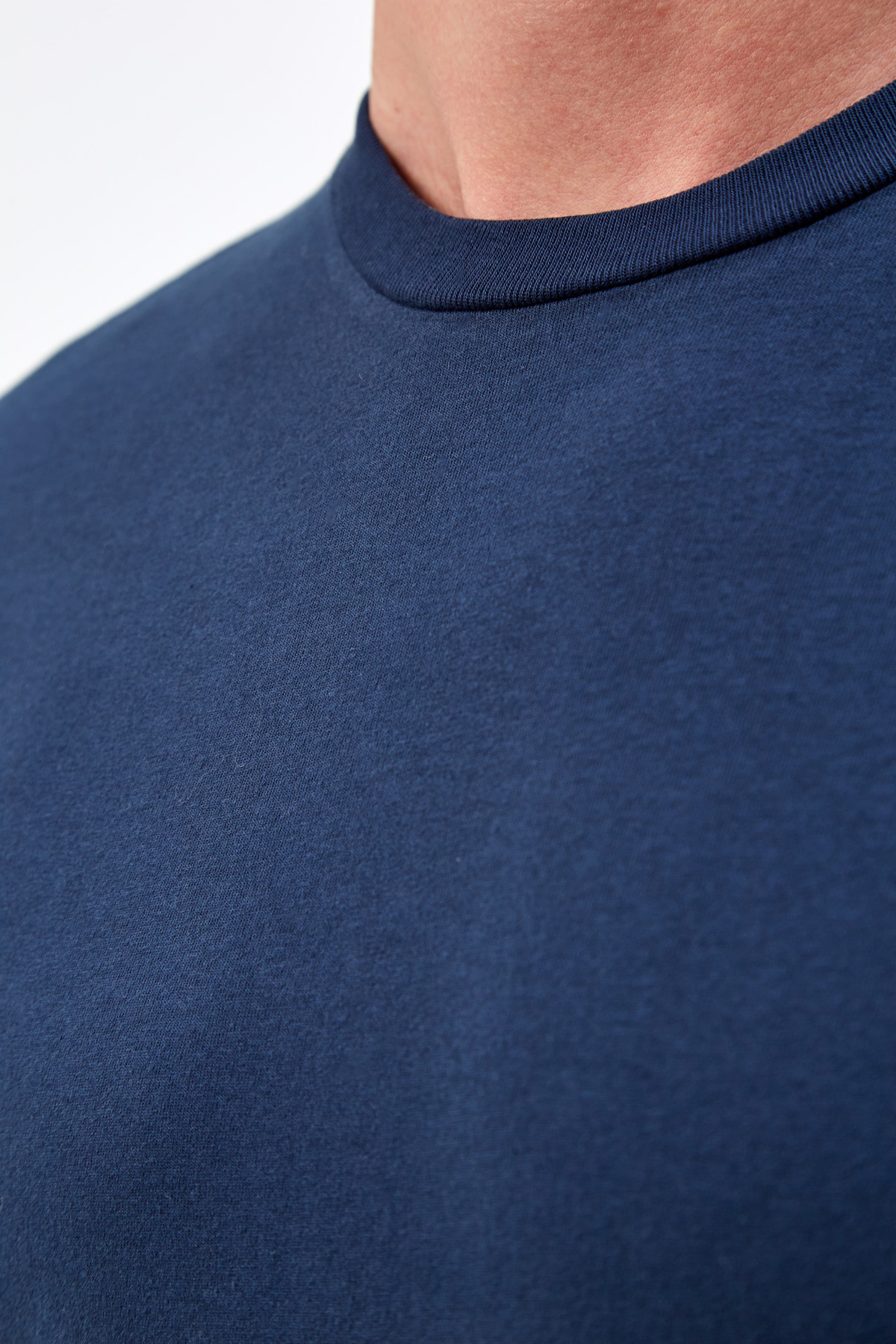 Хлопковая футболка из гладкого джерси с контрастным принтом STONE ISLAND, цвет синий, размер S - фото 5