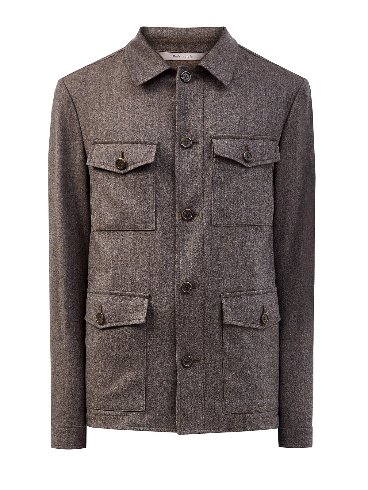 Пиджак в стиле sprezzatura из меланжевой шерсти Impeccabile CANALI, цвет коричневый, размер 52;54;56;48