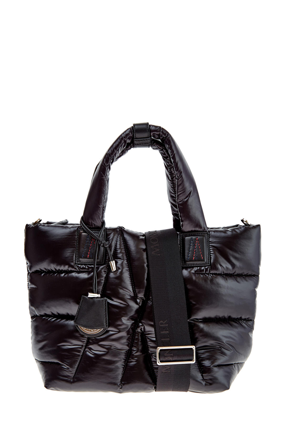 

Сумка Powder Tote из глянцевого нейлона с отделкой из кожи в тон