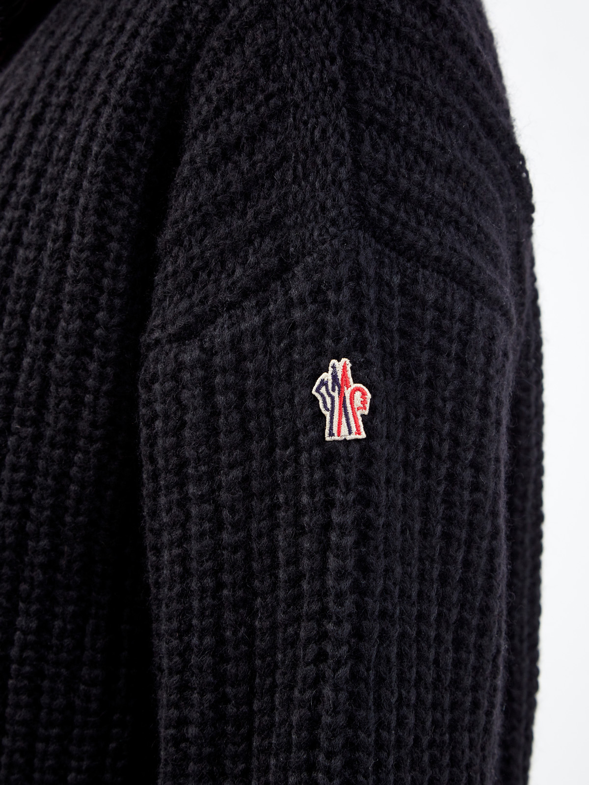 Шерстяной кардиган со съемным внутренним жилетом MONCLER, цвет черный, размер S;L;M - фото 5