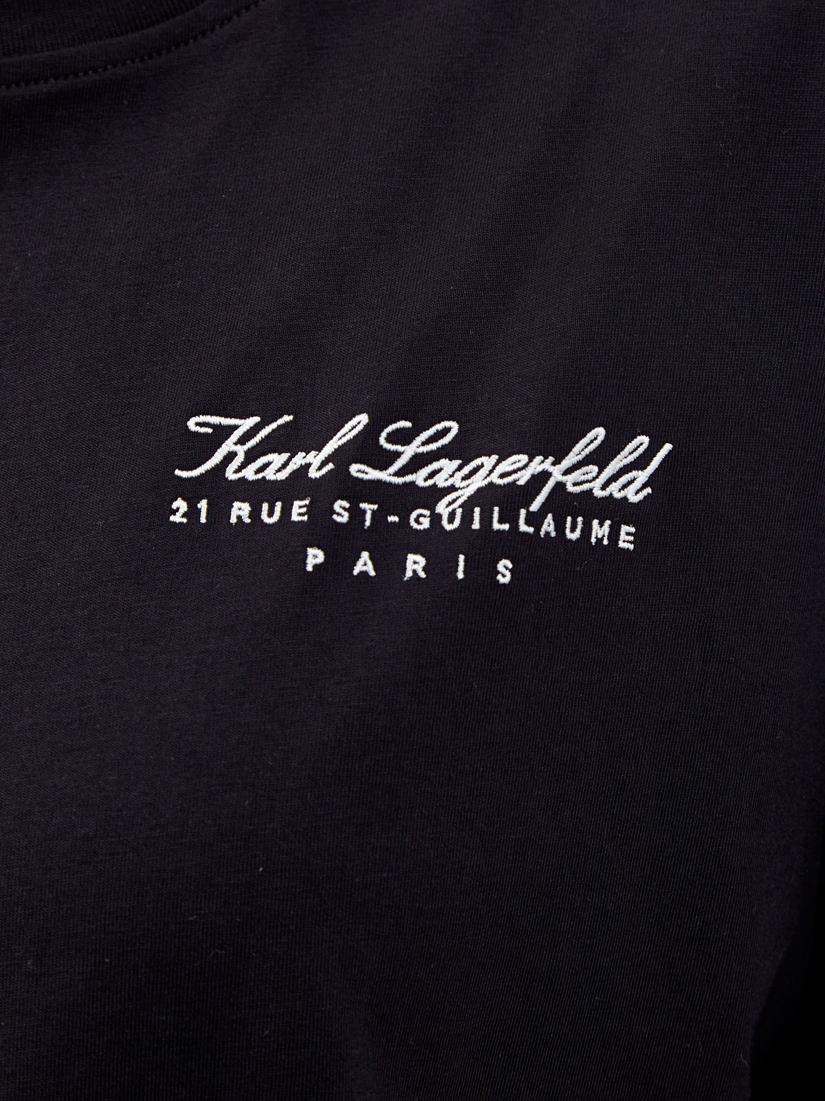 Свободная футболка Hotel KARL из мягкого джерси KARL LAGERFELD, цвет черный, размер XS;S;M - фото 5