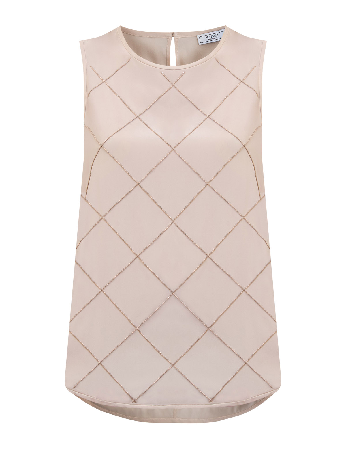 Блуза из тонкого шелка с мерцающим узором в тон 63840₽