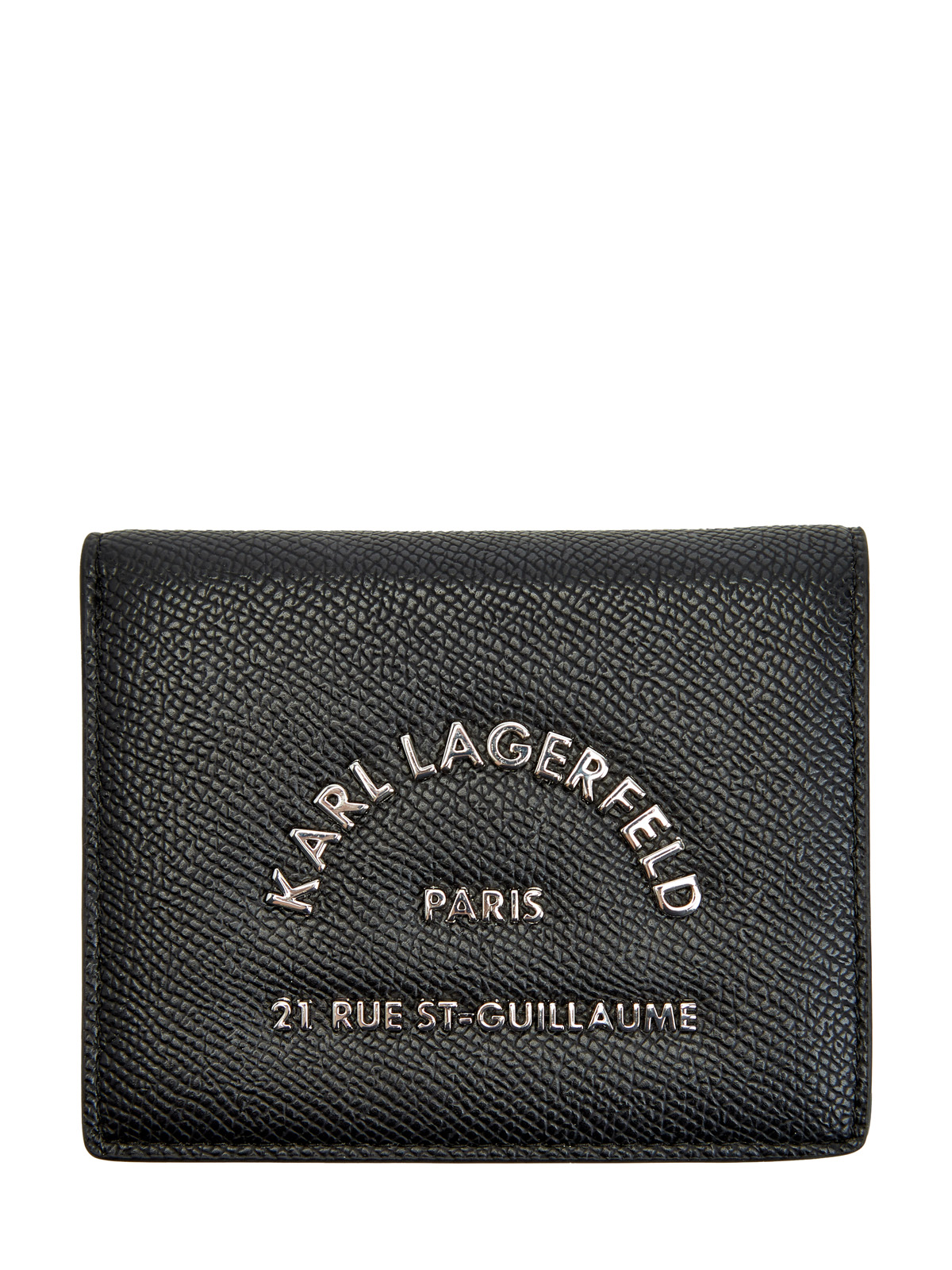 Кошелек Rue St-Guillaume из фактурной эко-кожи KARL LAGERFELD, цвет черный, размер 37;38;39;40;41;42