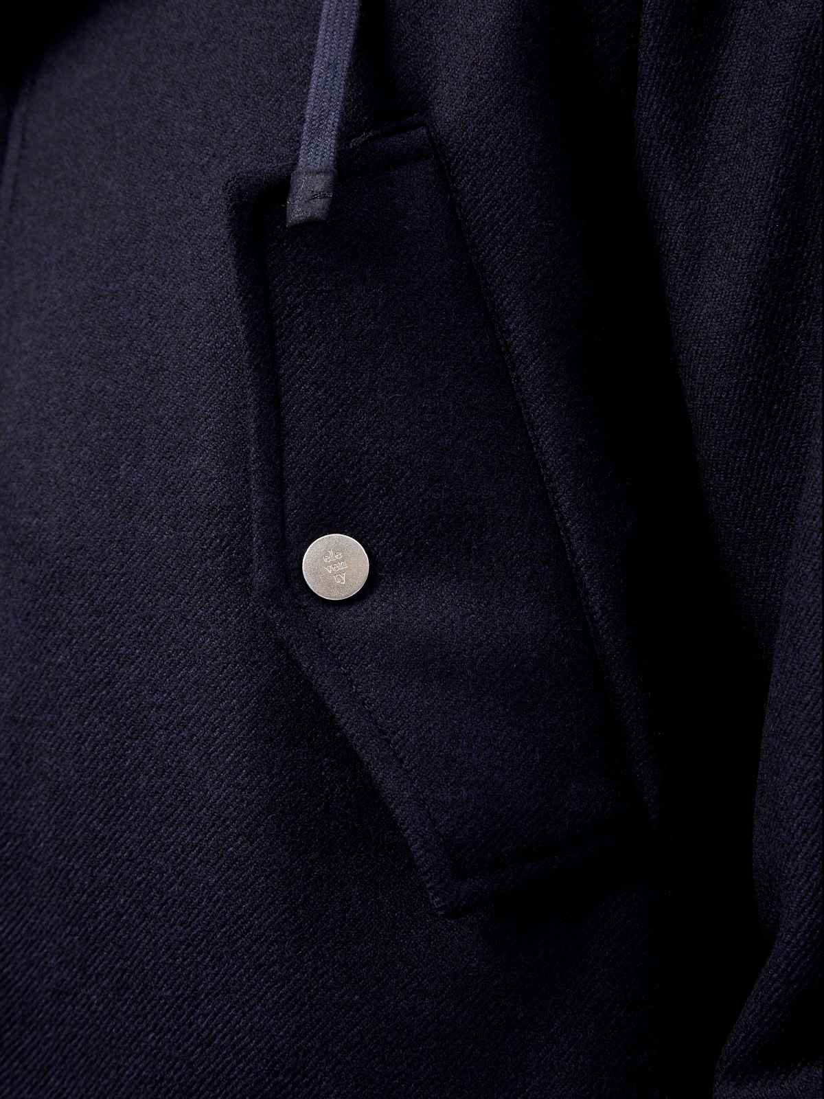 Пальто в стиле casual из шерстяного габардина и кашемира ELEVENTY, цвет синий, размер 50;52 - фото 5