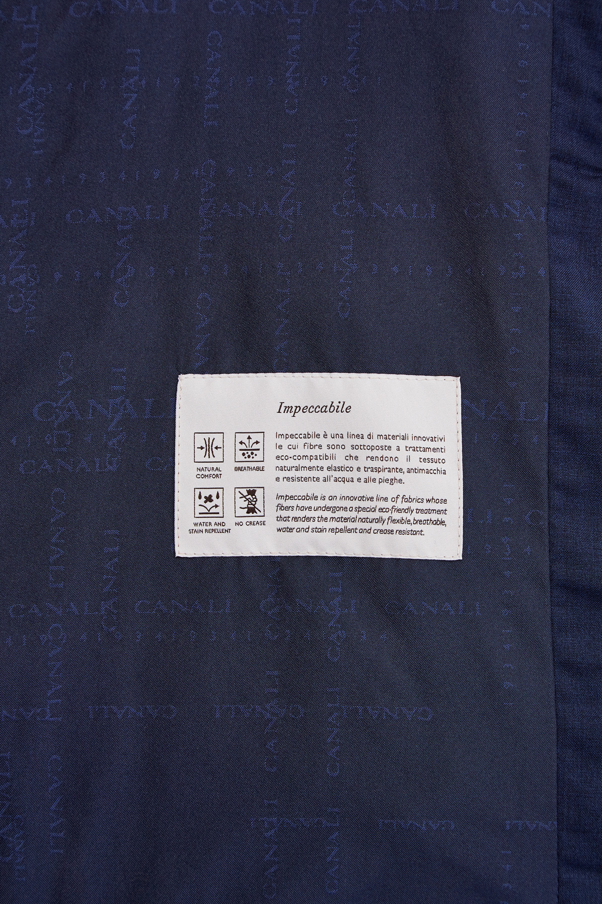 Жилет из водонепроницаемой шерстяной ткани Impeccabile CANALI, цвет синий, размер 48;50;52;54;56 - фото 7