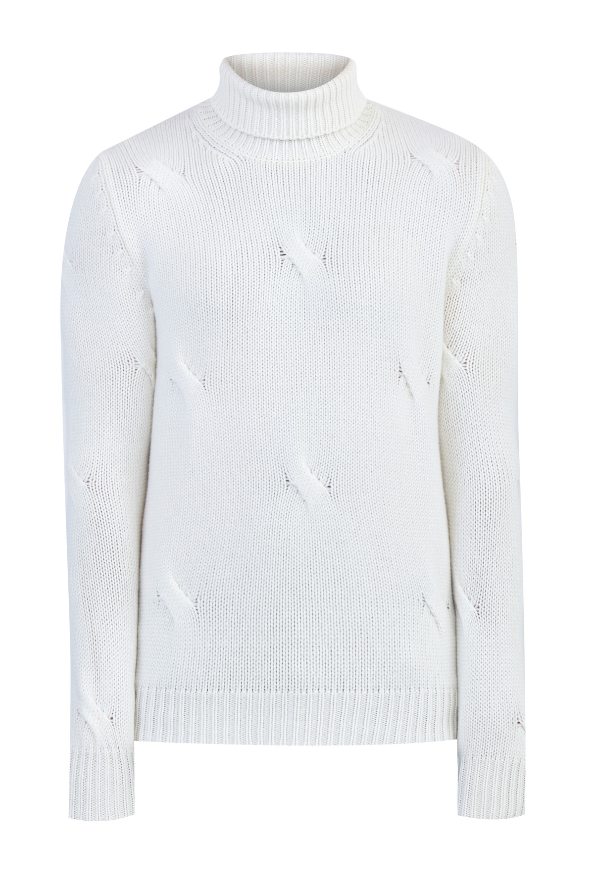 

Уютный свитер из кашемира белого цвета с фактурным вязаным узором, Белый, Уютный свитер из кашемира белого цвета с фактурным вязаным узором