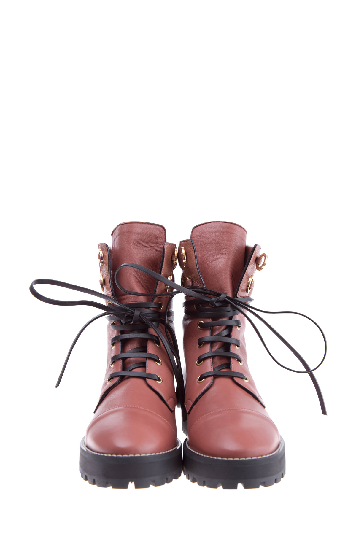 Ботинки Lexy с массивной контрастной подошвой и шнуровкой STUART WEITZMAN, цвет коричневый, размер 36.5;37;40 - фото 5