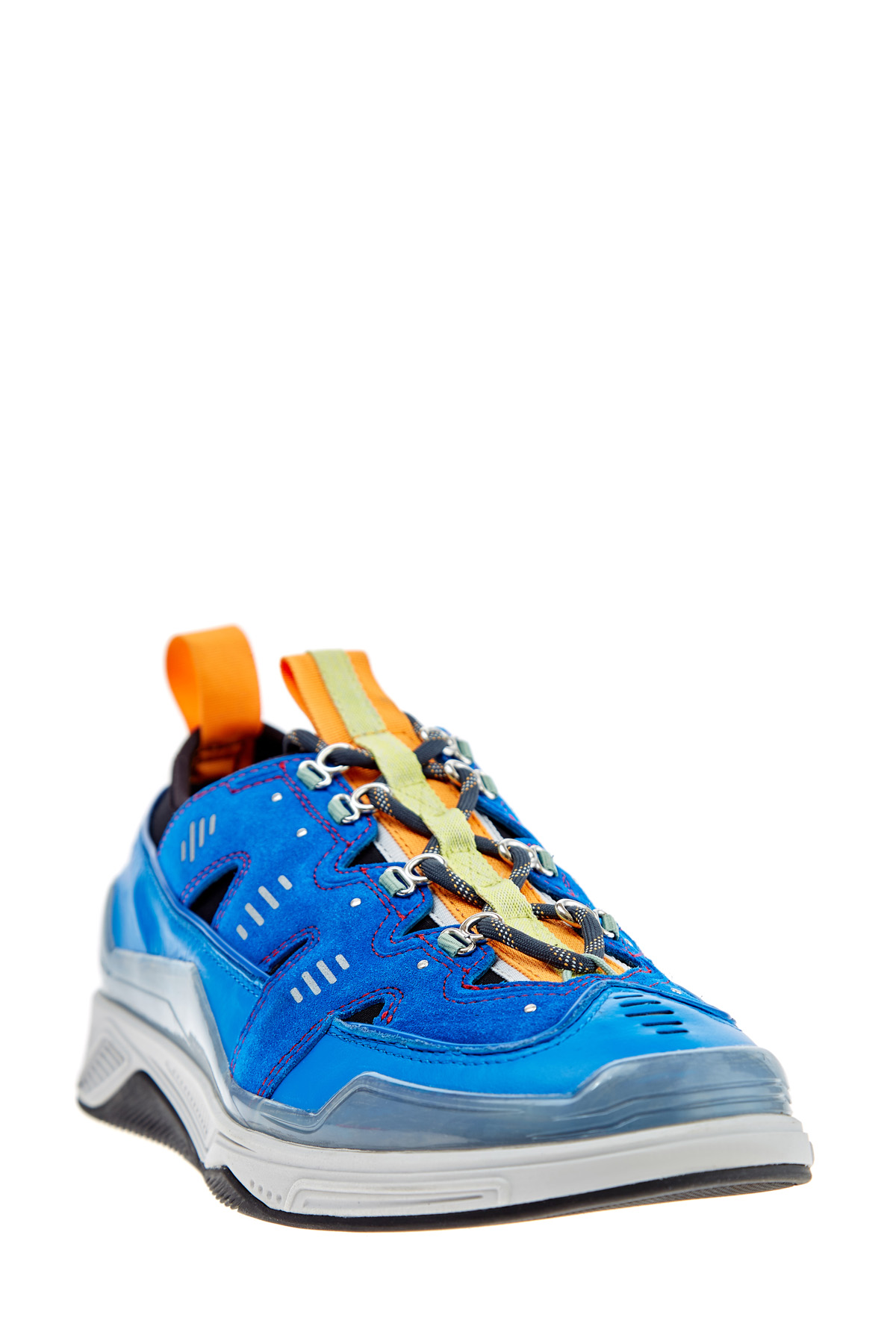 Кроссовки в стиле обуви альпинистов с отделкой из силикона KENZO, цвет голубой, размер 8 - фото 3