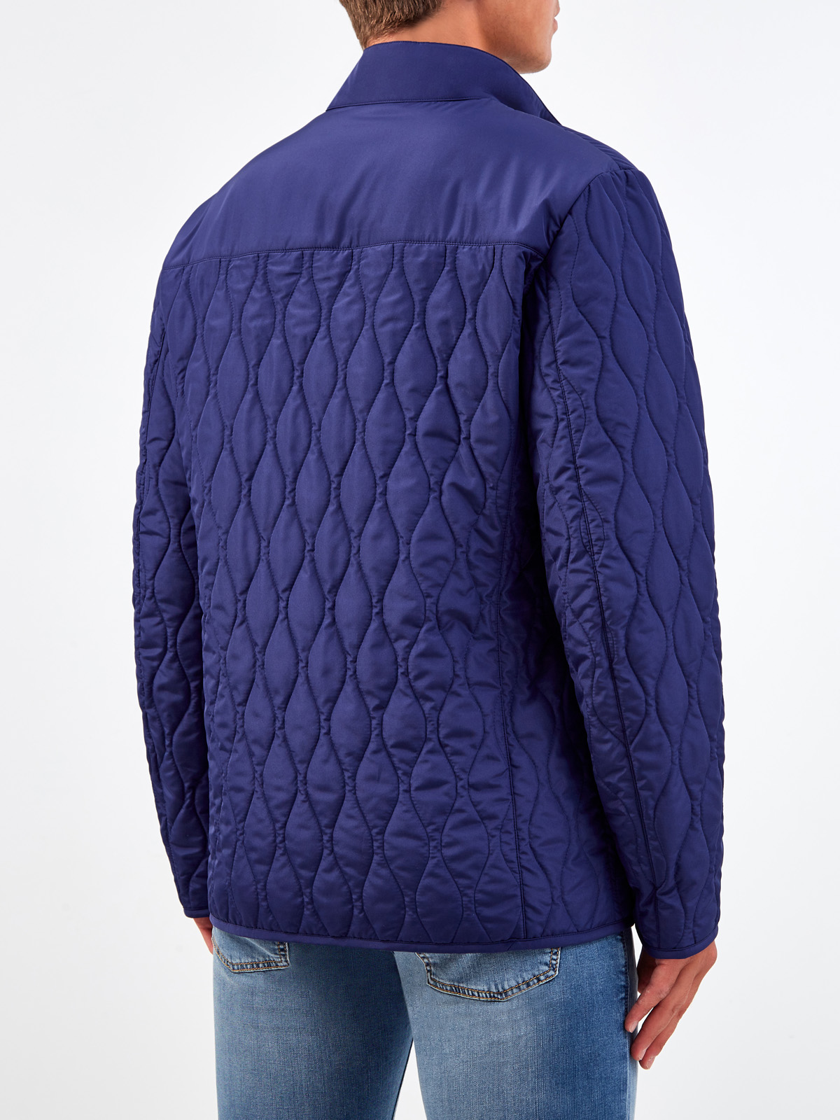 Стеганая куртка из водонепроницаемого нейлона Rain Protection CANALI, цвет синий, размер 52;54;56;58;50 - фото 4