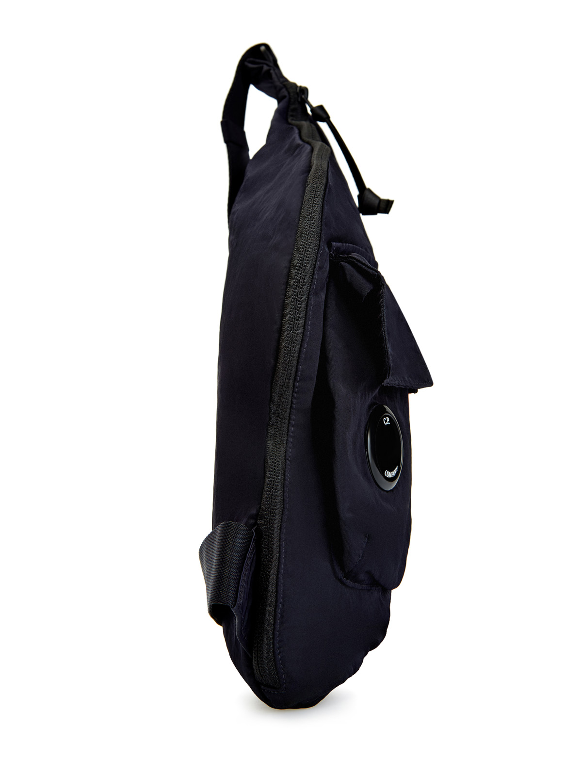 Рюкзак-кроссбоди из материала Nylon B с линзой C.P.COMPANY, цвет синий, размер 45;45.5 - фото 3