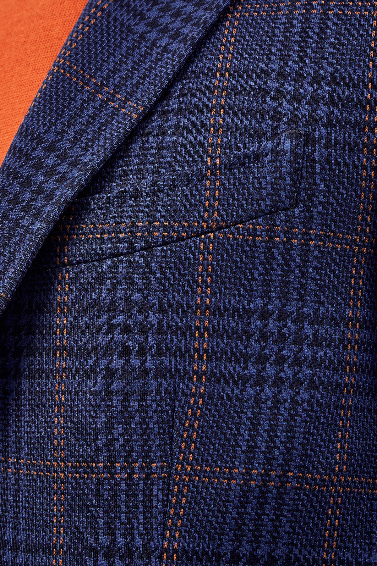 Пиджак из фактурного хлопка с контрастным подкладом ETRO, цвет синий, размер 50;52;54;56;48 - фото 5