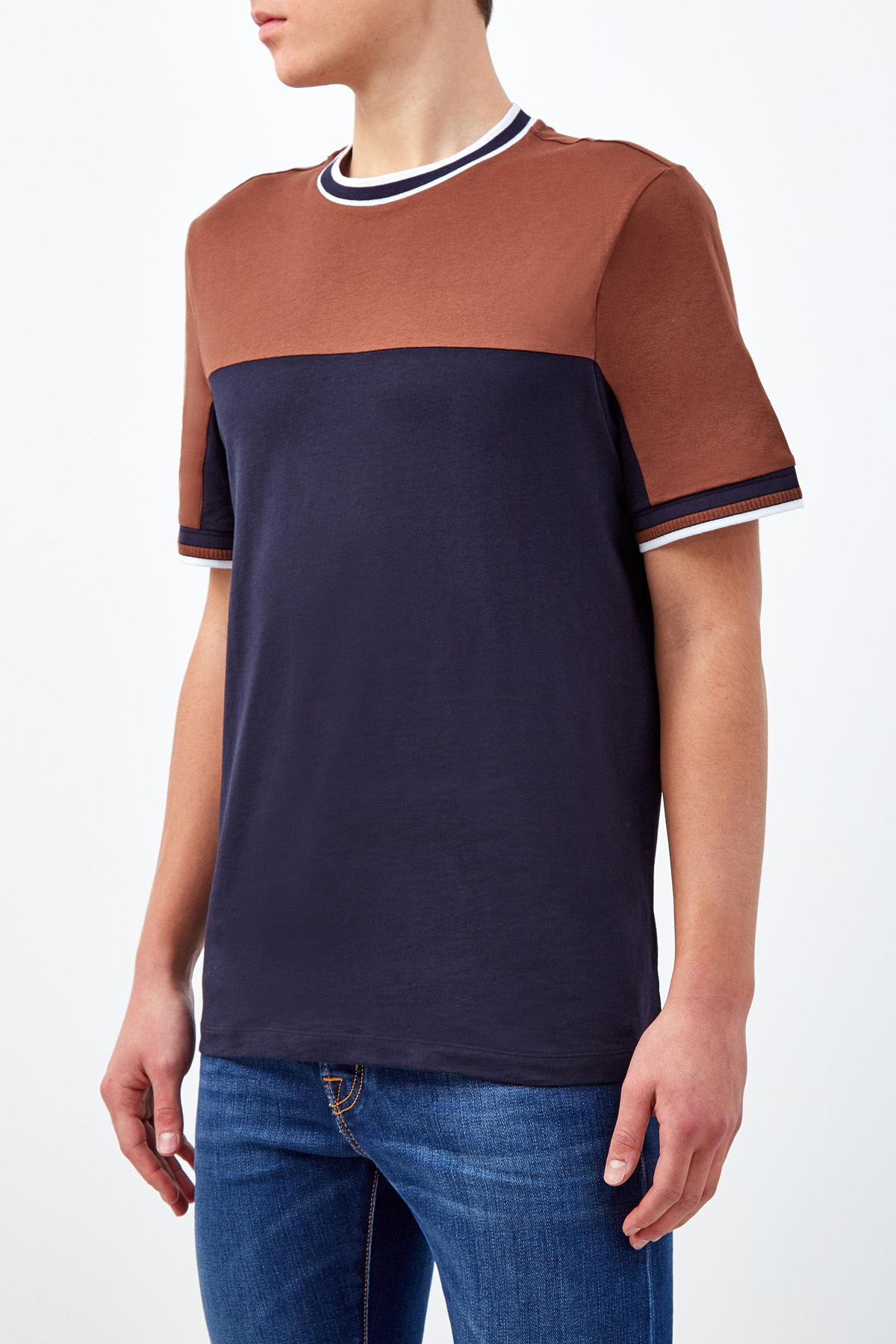 Базовая футболка из хлопка джерси MICHAEL KORS, цвет мульти, размер L;2XL - фото 3