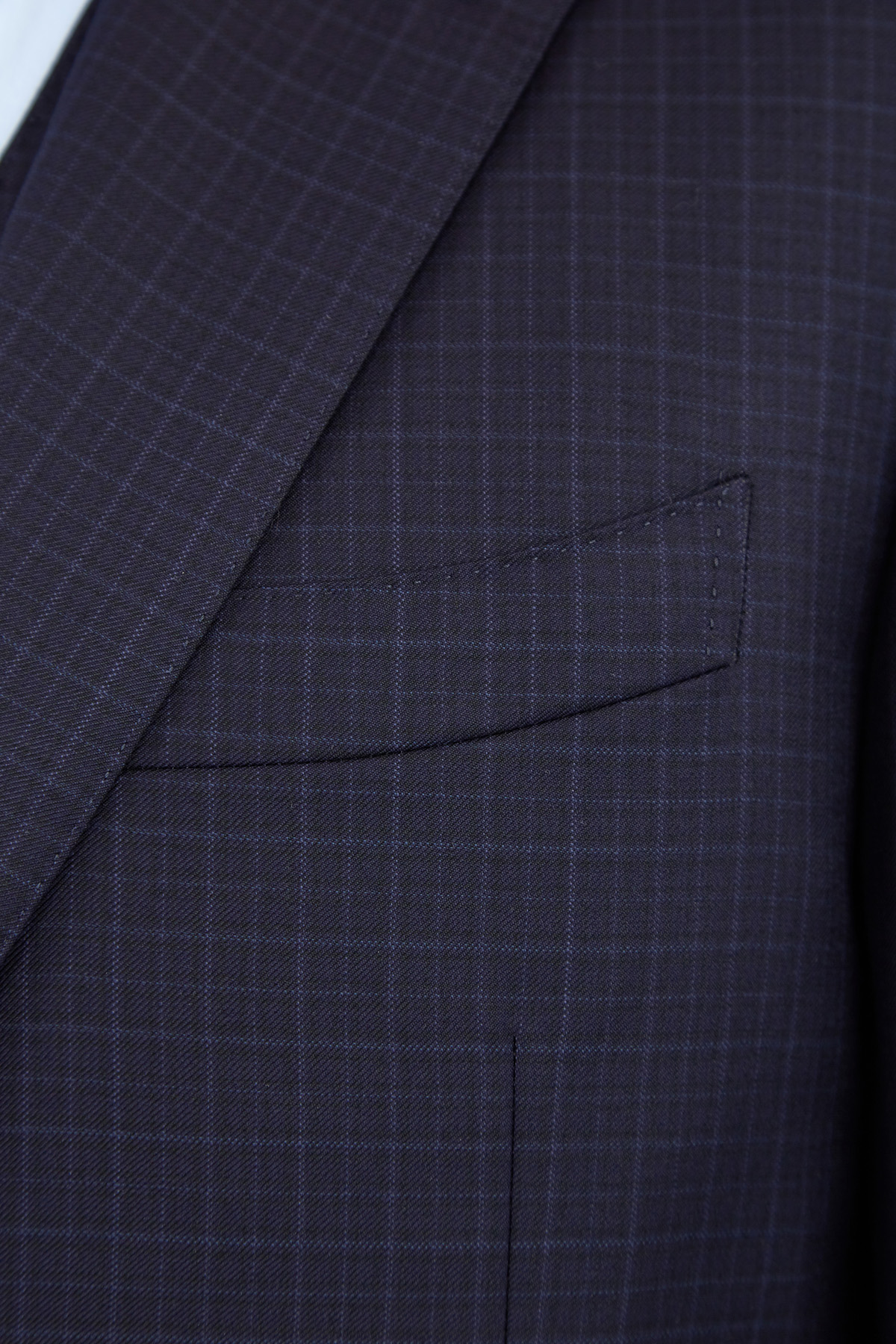 Костюм-тройка из шерстяной ткани с мелованным принтом CANALI, цвет синий, размер 54 - фото 7