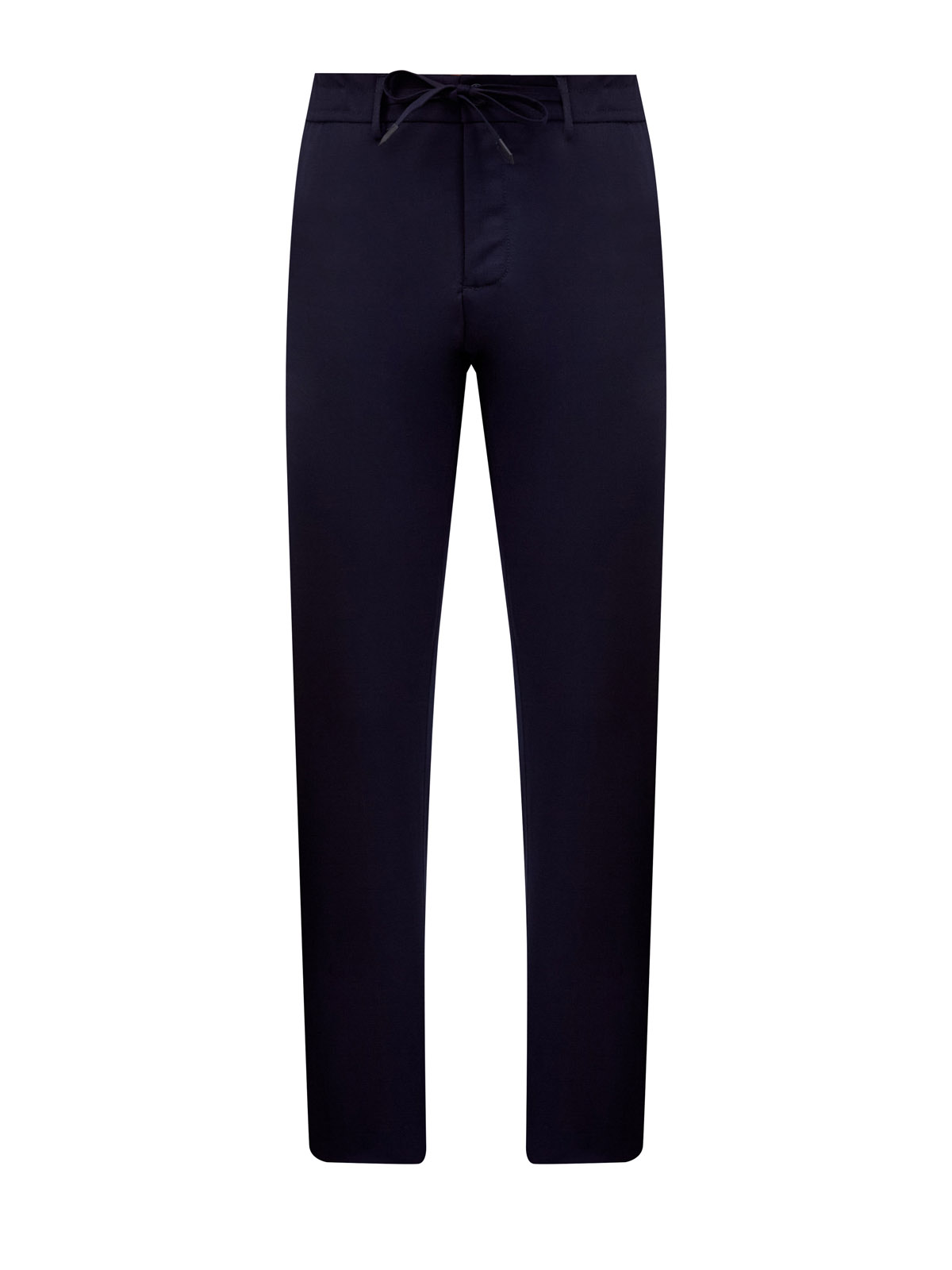 Брюки из костюмной шерсти с поясом на кулиске в тон 47840₽