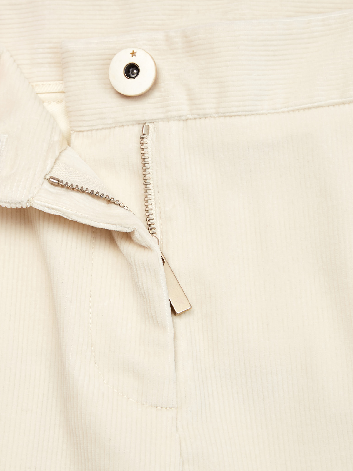 Элегантные брюки из плотного хлопкового вельвета с лампасами LORENA ANTONIAZZI, цвет белый, размер 38;44 - фото 7