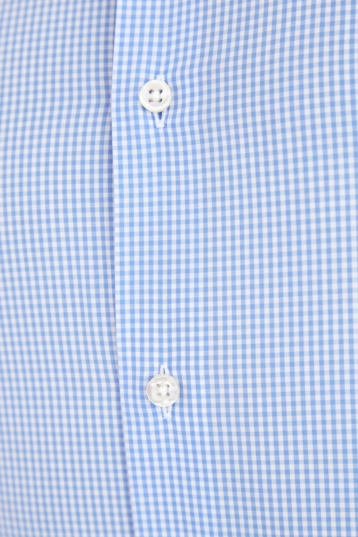 Хлопковая рубашка с принтом в микро-клетку виши