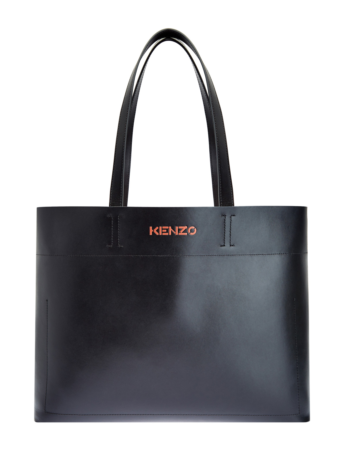 Кожаная сумка-тоут Cadet с объемным логотипом KENZO, цвет черный, размер 6;8;7.5;9 - фото 1